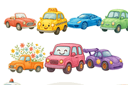 Car Clipart Set, a Decorative Illustration by Pati Charm Studio (Thumbnail 1 of 8)