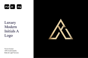 Luxury Modern Initials A Logo, a Branding & Logo Template by Luxury Logos