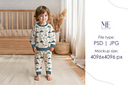 Toddler Pajama Mockup Kids Sleepwear, a Mockup by Mie Mockup Studio (Thumbnail 6 of 7)