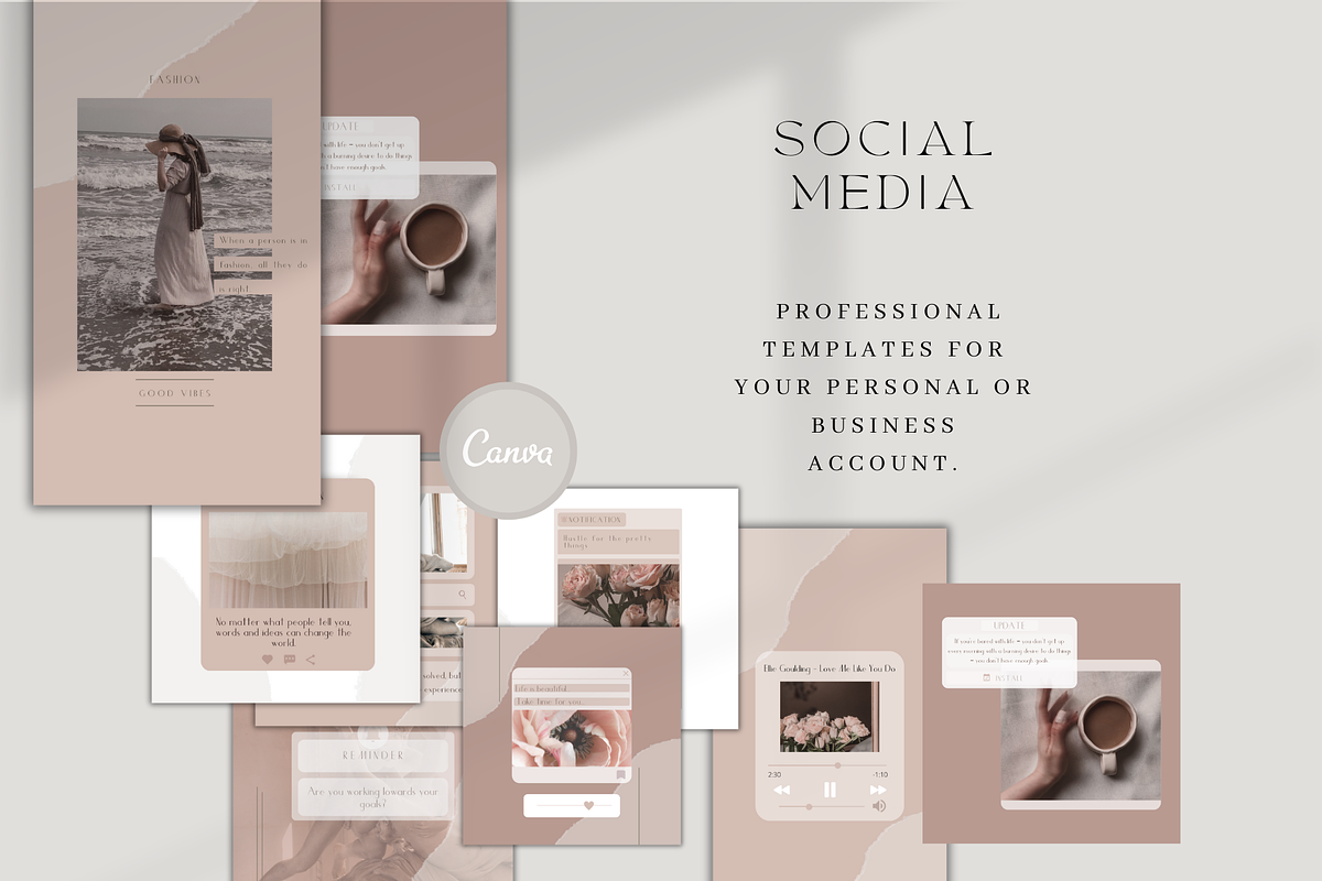 Pink Beauty Canva Templates, a Social Media Template by BRANDcontent (Photo 14 of 18)