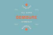 Demoure, a Font by Maybe This Color (Thumbnail 1 of 4)