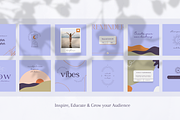 Instagram Template - Iris Yoga, a Social Media Template by Tegefeldt Design (Thumbnail 5 of 6)