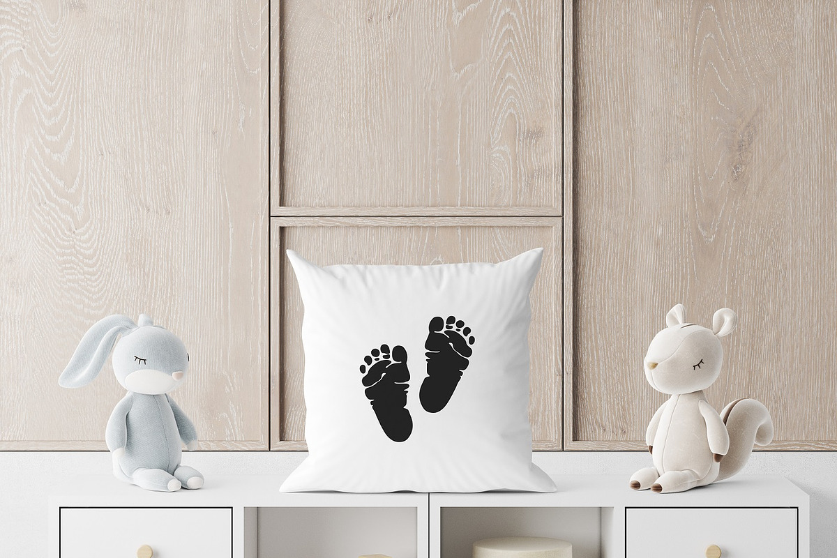 Baby Feet Vector Cut Files, an Object Graphic by Watercolor_Vector Graphic (Photo 2 of 3)