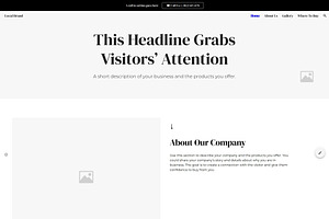 Local Brand 1 | GoogleSite Wireframe
