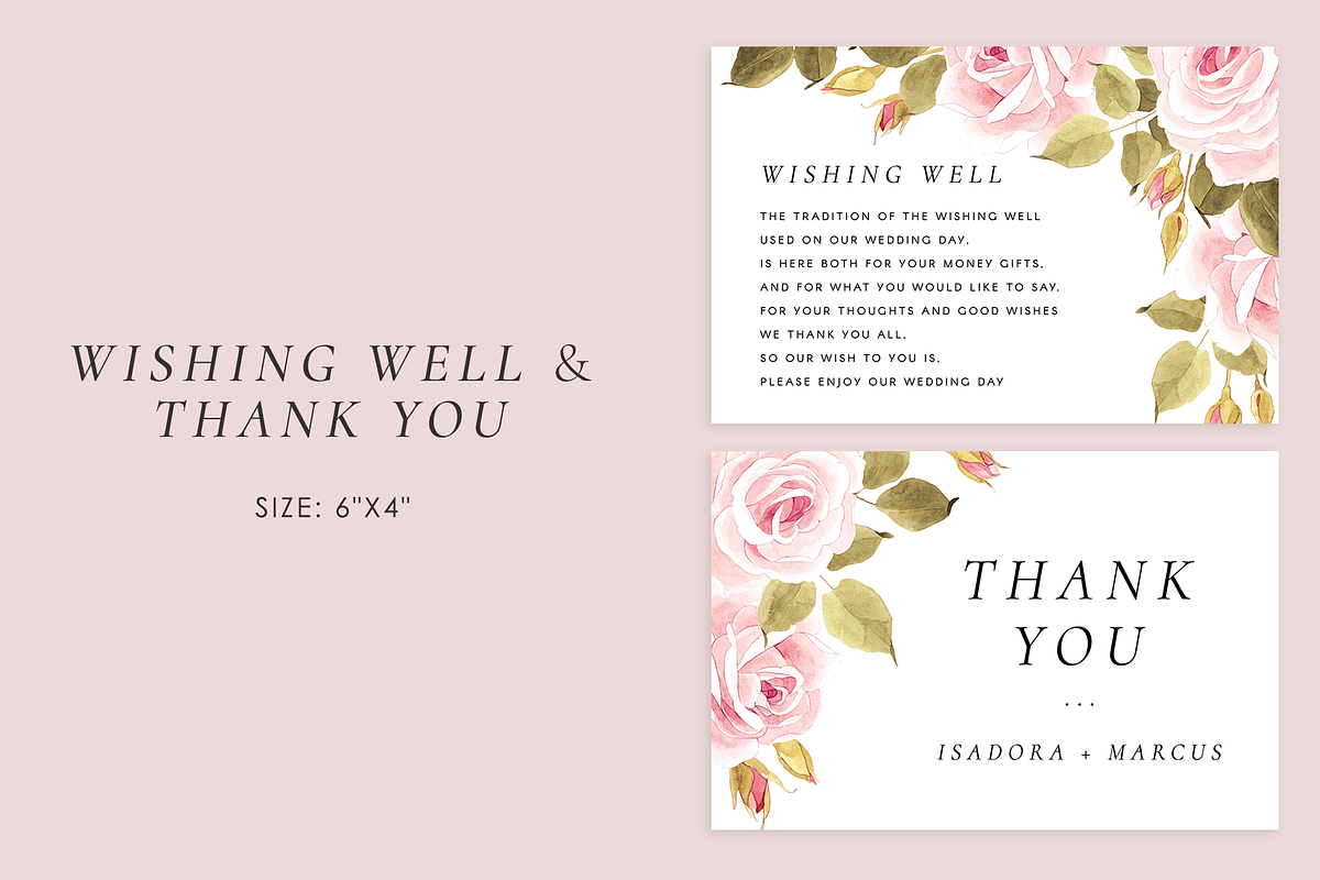Roses – wedding set, an Invitation Template by Helen Halik art (Photo 4 of 10)