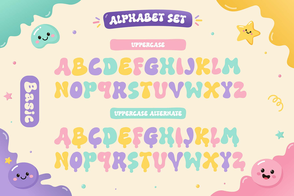 Gooey Smile Font, a Handwritten Font by KengGraphic (Photo 7 of 13)