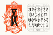 Runholdy Typeface, a Blackletter Font by alit design (Thumbnail 3 of 15)