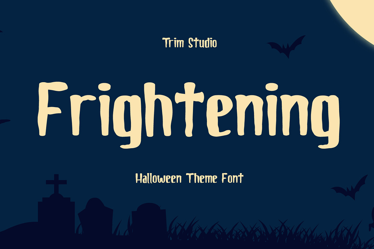 Frightening Scary Halloween, a Handwritten Font by TrimStudio (Photo 1 of 8)