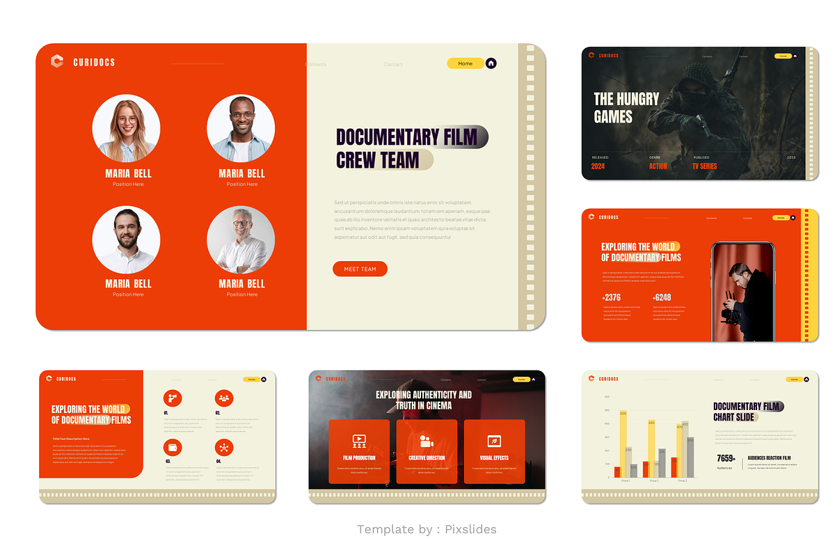 Documentary Film PowerPoint, a Presentation Template by Pixslides (Photo 4 of 7)