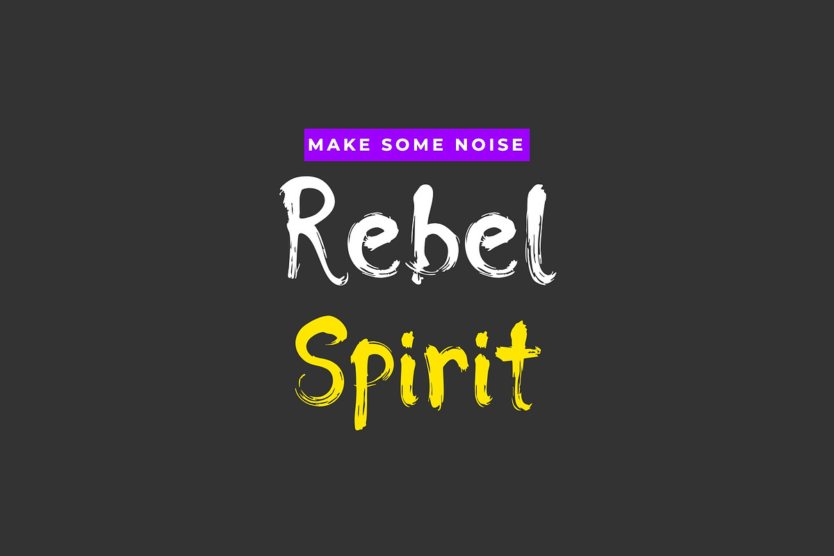 Unkempt Paint Decorative Font, a Handwritten Font by Graphic Spirit (Photo 5 of 8)
