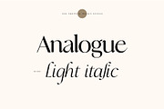 Analogue - Stylish Modern font, a Serif Font by Tropical Type (Thumbnail 1 of 13)