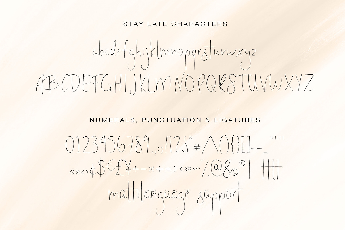 Stay Late | A Signature Font preview 2