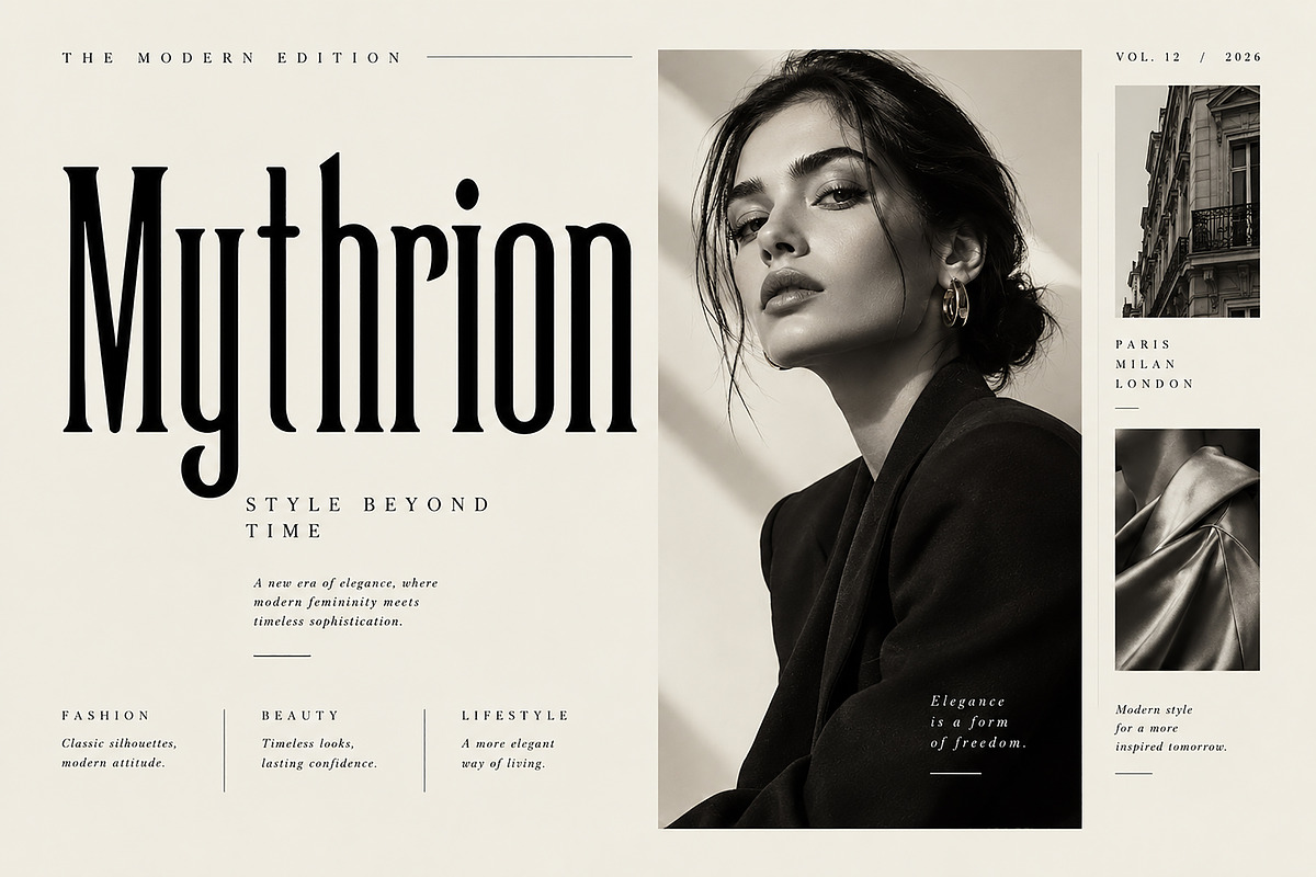 Mythrion, a Serif Font by Wow Magic (Photo 4 of 5)