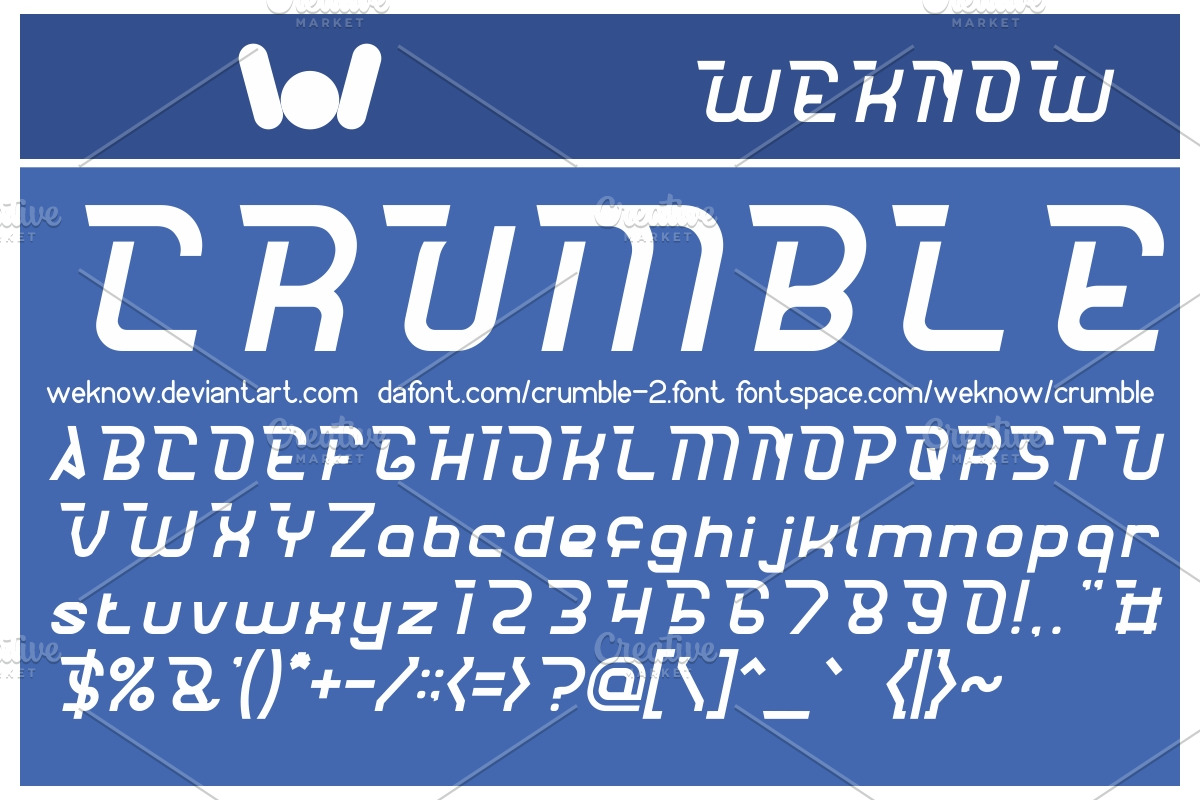 crumble font preview 5