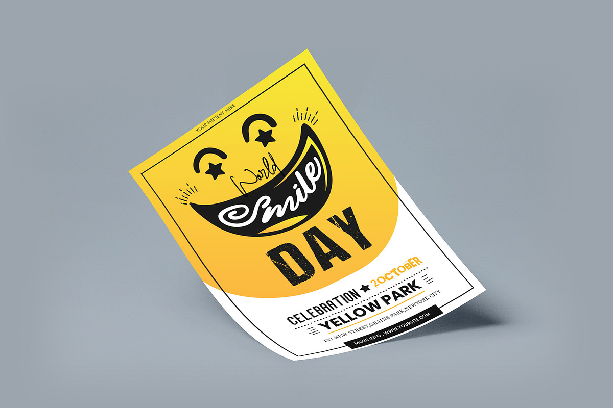 International Smile Day Flyer, a Flyer Template by VictorThemes