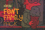 KIDDIN FONT FAMILY, a Script Font by ATV SHOP (Thumbnail 1 of 9)