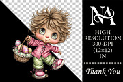 Whimsical Easter Boys Clipart Bundle, an Illustration by RobertsArt (Thumbnail 2 of 6)