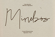 Minebos - Casual Signature, a Handwritten Font by tebaltipislab (Thumbnail 1 of 10)