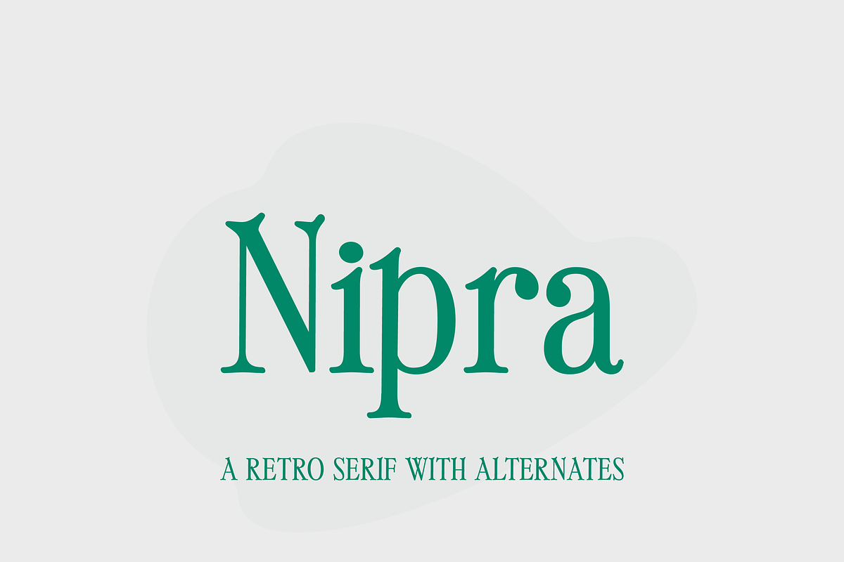 Nipra Retro Serif Font, a Serif Font by Creative Foundry (Photo 1 of 8)