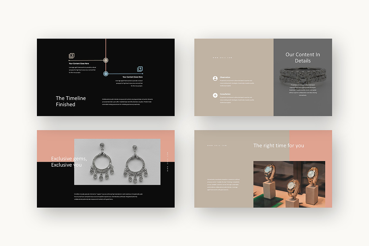 Orju : Jewelry Brand Powerpoint, a Presentation Template by Punkl Camp (Photo 11 of 16)