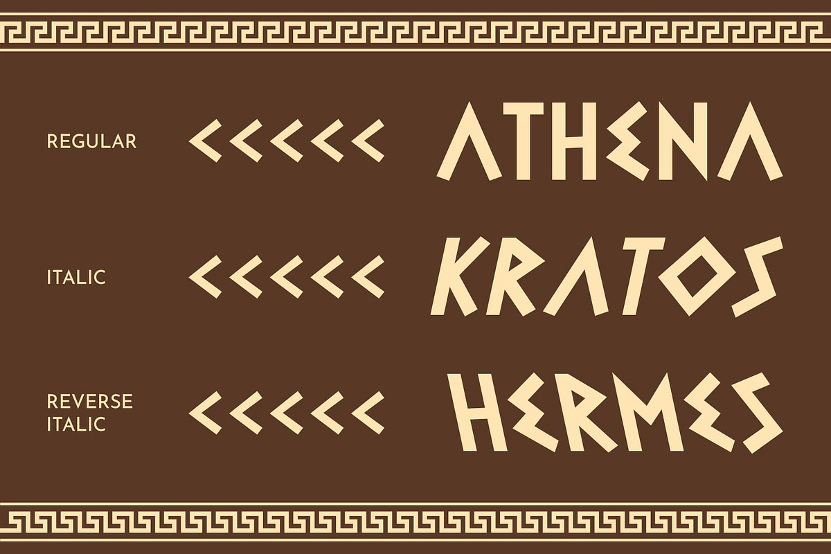 CS Hunger – Ancient Greek Font, a Sans Serif Font by Craft Supply Co. (Photo 2 of 8)