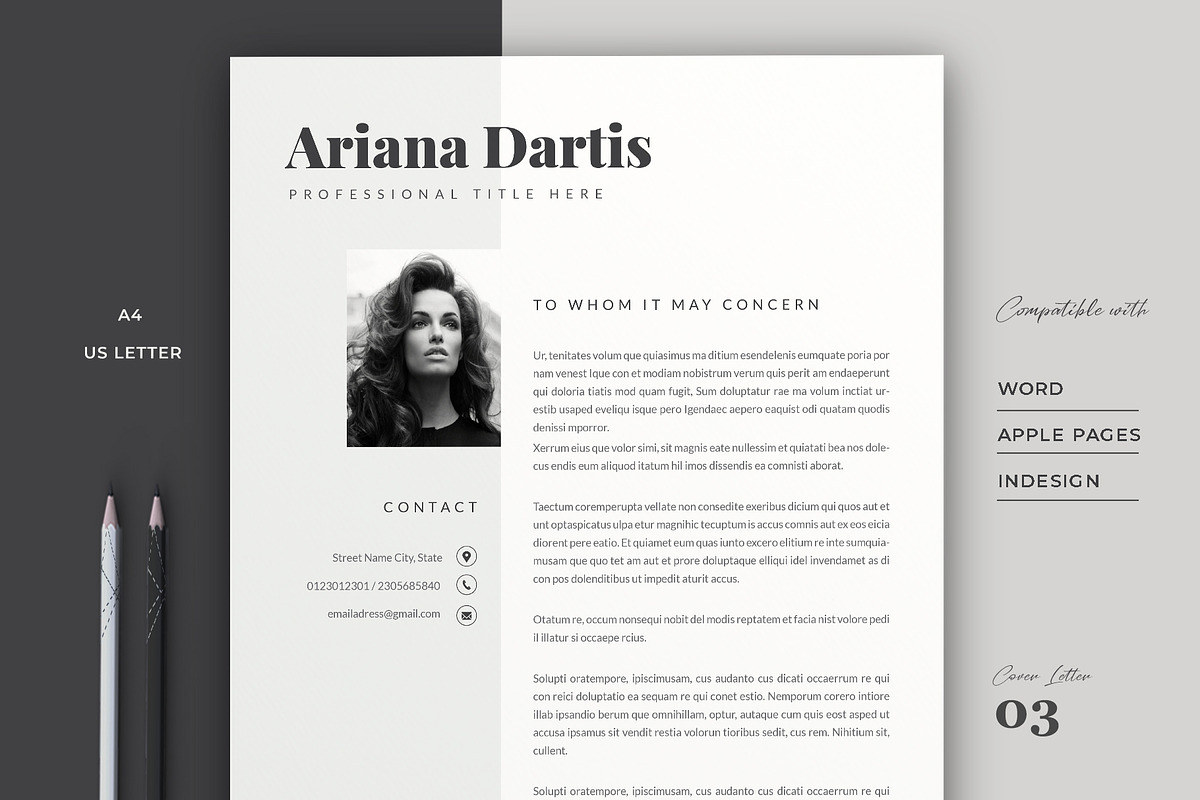 Resume Template Cv, a Resume Template by Estartshop (Photo 3 of 6)