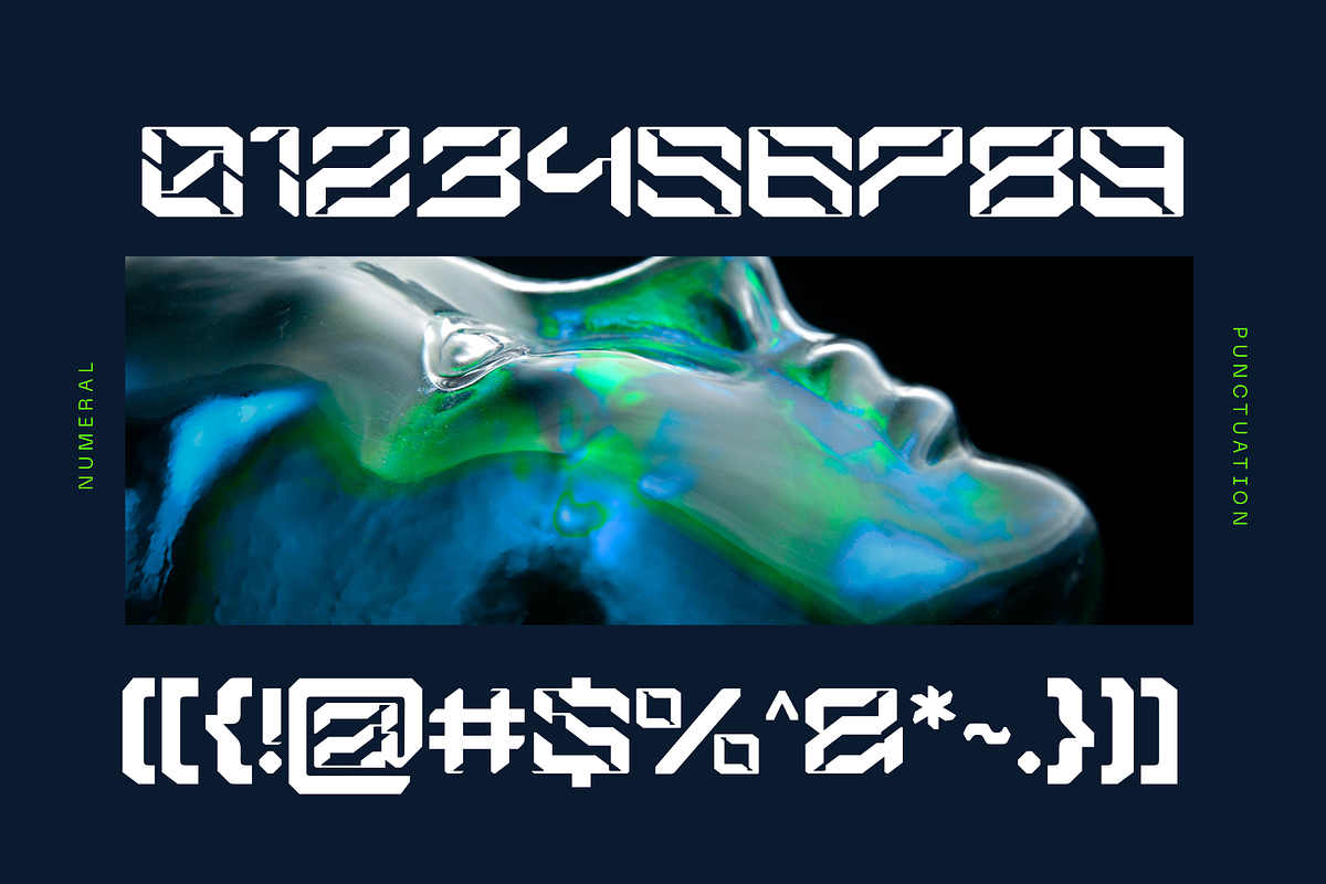 Modern Space - Techno Logo Font, a Sans Serif Font by Nirmana Visual (Photo 8 of 11)