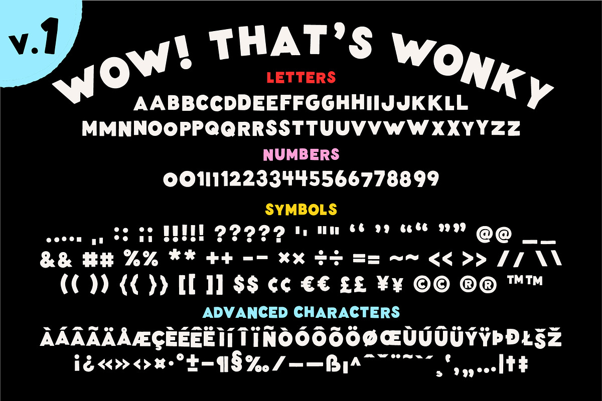 Wonky Font! A Clean & Blocky Font, a Sans Serif Font by Meg Lewis Fun House (Photo 5 of 11)