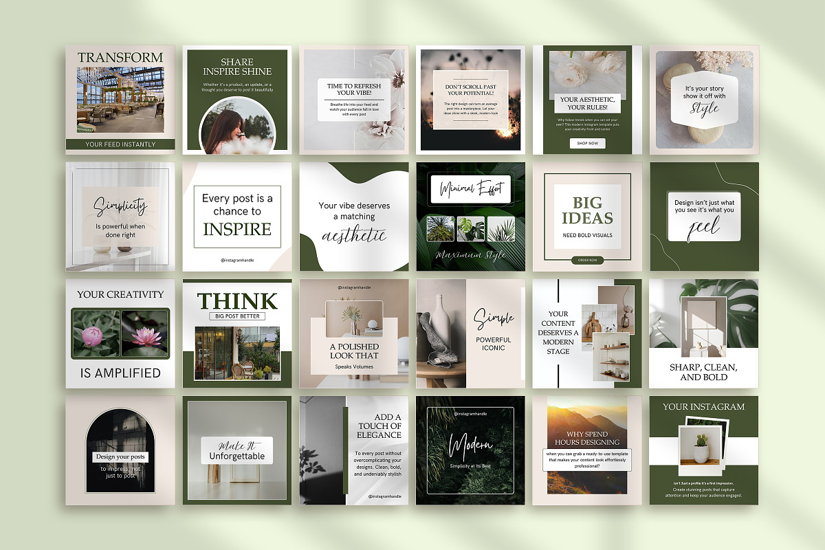 Modern Instagram Canva Post Template preview 7