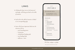 Mobile Editable Travel Itinerary