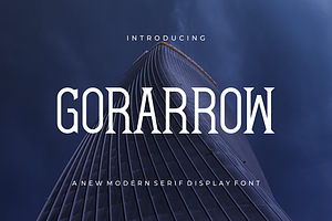 Gorarrow - Font, a Serif Font by artchiles_design