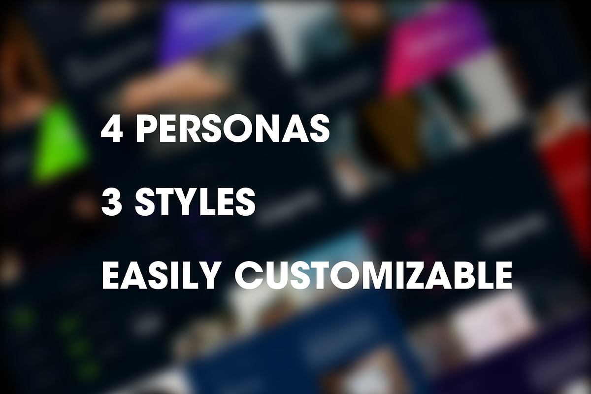 Axure Persona Kit Vol 3, a Wireframe Template by Humble UX (Photo 3 of 6)