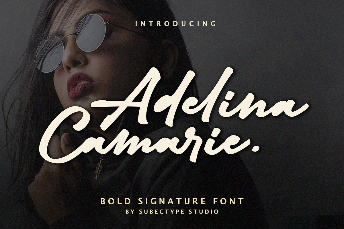 Adelina Camarie /Bold Signature Font