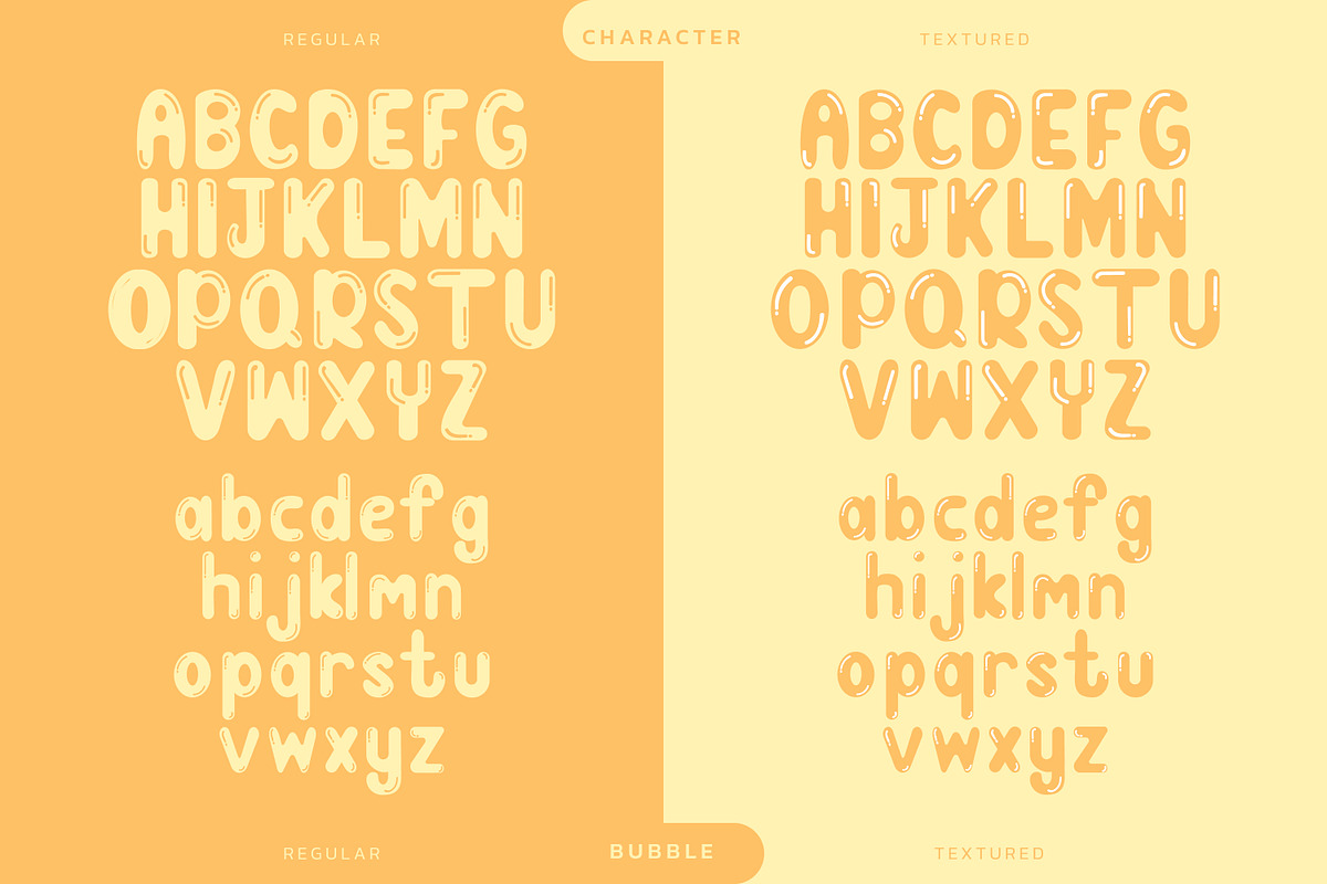 Bubble Cheerful Display Font, a Symbol Font by infernostudio3 (Photo 7 of 10)
