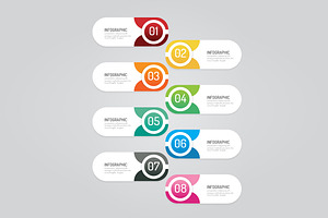 Infographics design options template