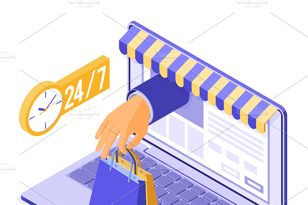 Online Internet Shopping Delivery, a Food Illustration by TAlex (Photo 6 of 6)