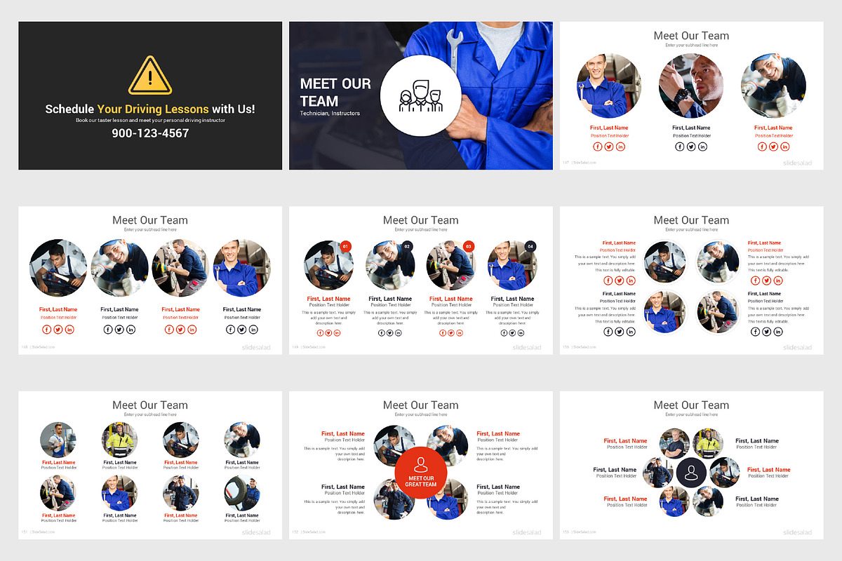Top Automobile PowerPoint Templates, a Presentation Template by SlideSalad (Photo 22 of 33)