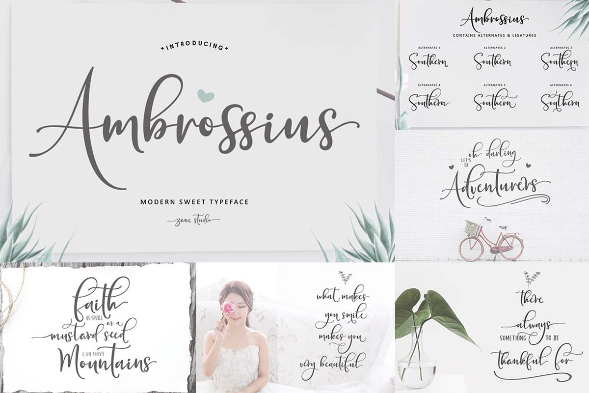 Font Collection Bundle, a Script Font by Zane Studio (Photo 3 of 21)
