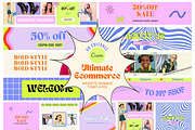 Ecommerce Website Banners Templates, a Shopify Template by Hell Yeah Designs (Thumbnail 1 of 11)