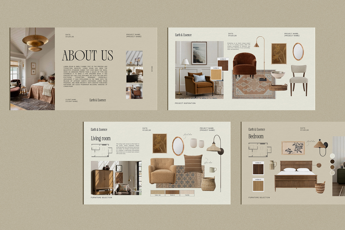 Interior Design Presentation Canva, a Presentation Template by Amaré Creative (Photo 7 of 10)