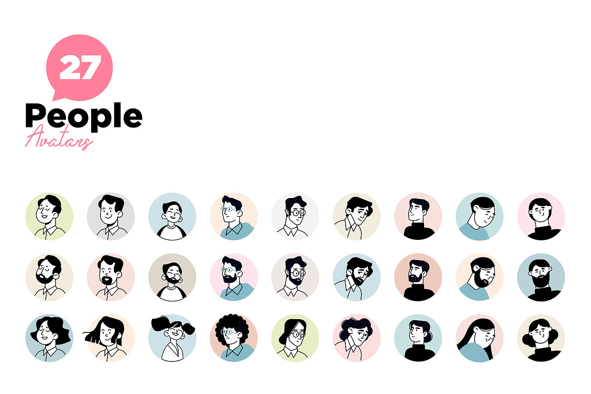 People Avatars, a Person Illustration by PureSolution (Photo 3 of 4)