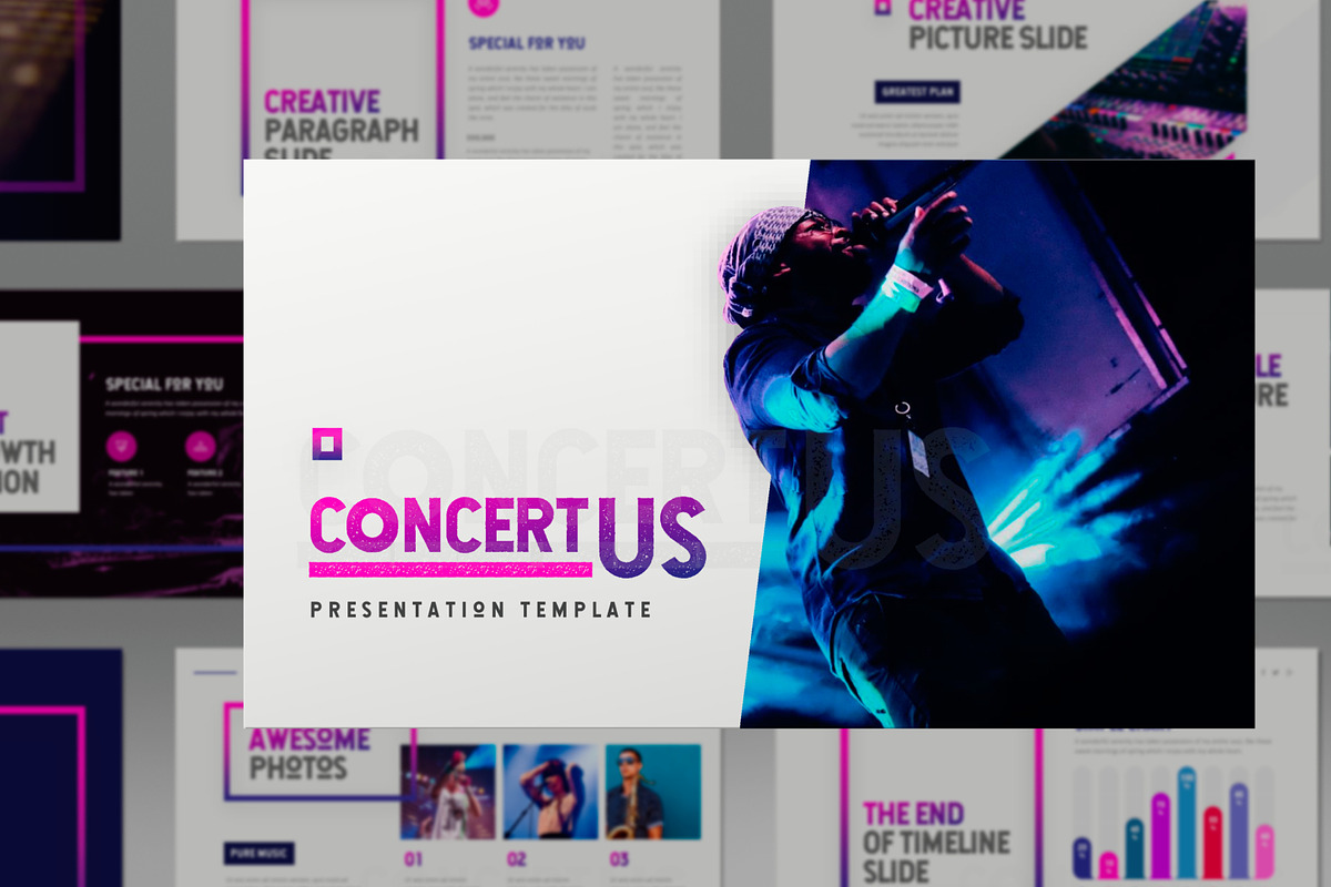 Music Event Powerpoint Template, a Presentation Template by PaperMoon (Photo 3 of 7)