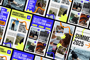 Photo Slide Show Summer Story, a Social Media Template by Loin Studio