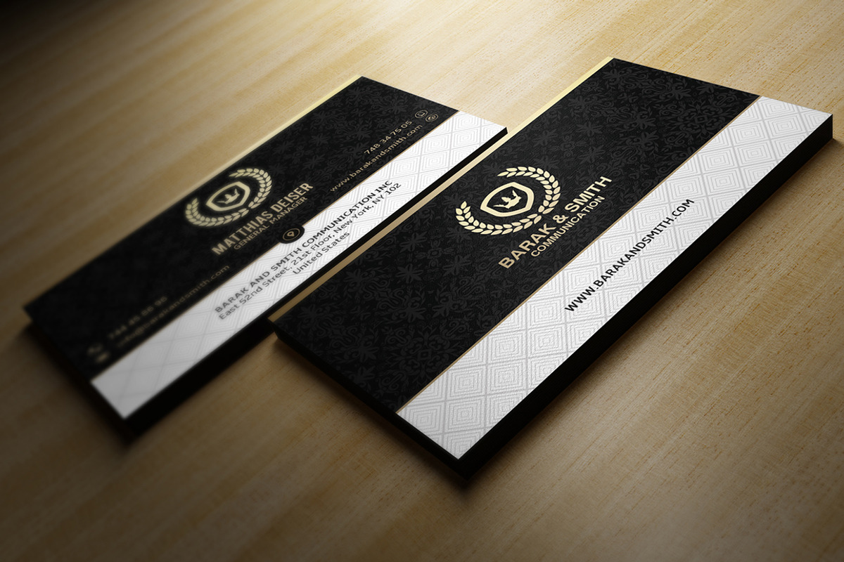 Gold And Black Business Card, a Business Card Template by Marvel (Photo 3 of 3)