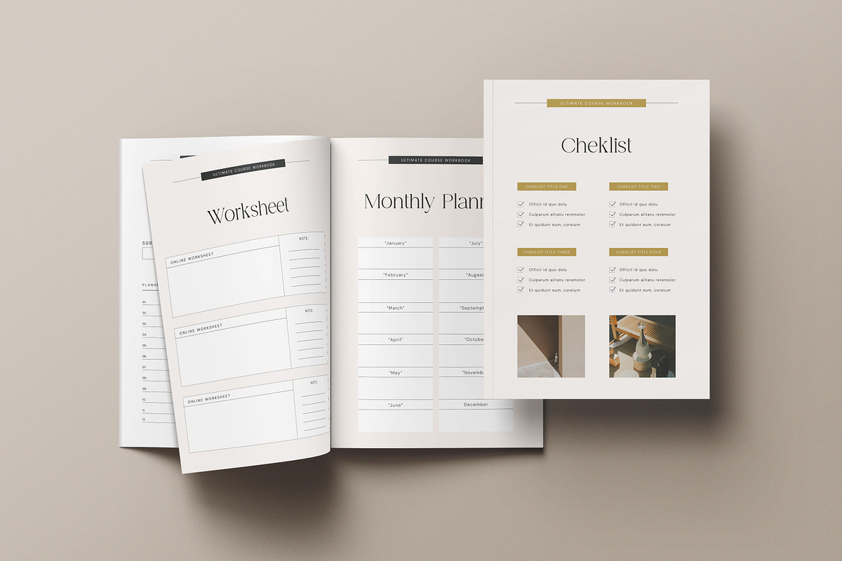 Workbook Template Canva, a Magazine Template by creathrivestudio (Photo 18 of 18)