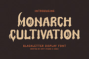 Monarch Cultivation, a Blackletter Font by HATFSTUDIO (Thumbnail 1 of 7)
