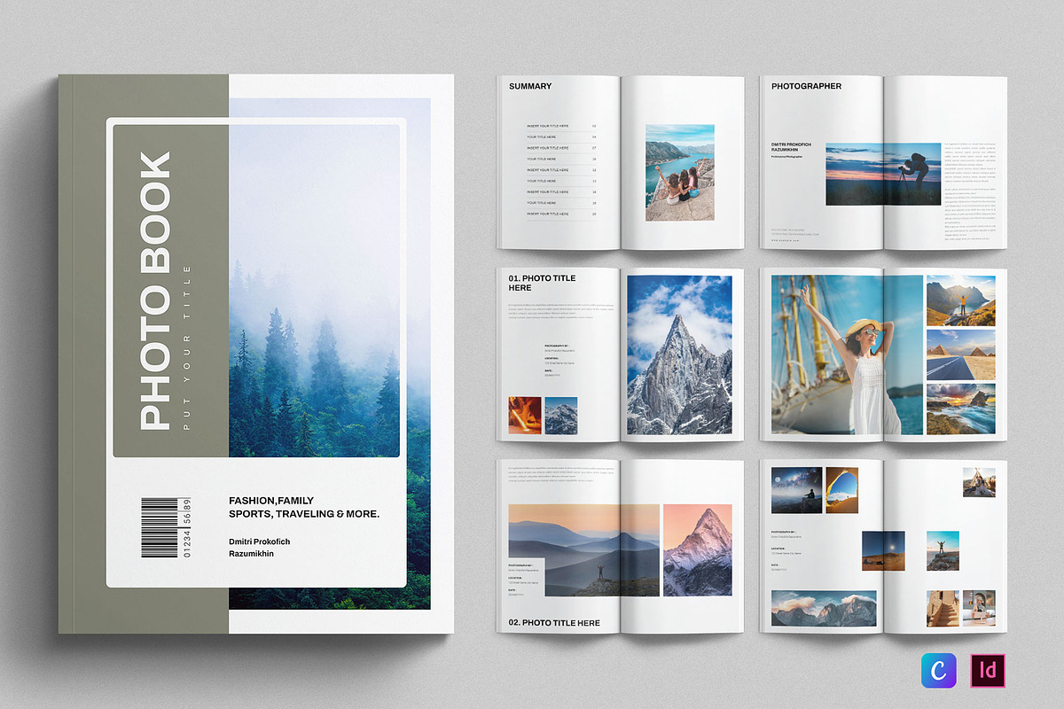 Photo Album Book Template, a Magazine Template by E-Type (Photo 1 of 8)