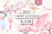 When Cherry Blossom Blooms, a Seasonal Illustration by Rachel Art Studio (Thumbnail 1 of 10)