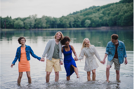 Multiracial group of young friends, a Person Photo by HalfPoint