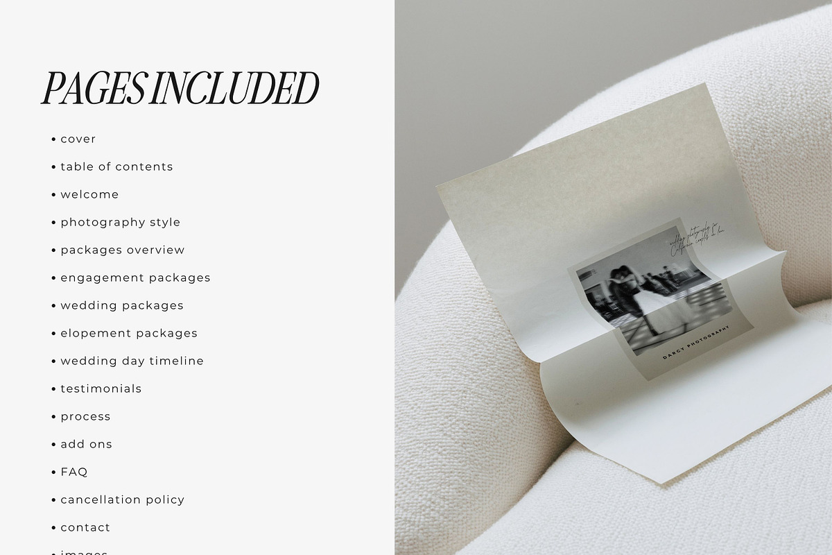 Photographer Pricing Guide Template, a Marketing Template by Blush Created (Photo 4 of 19)